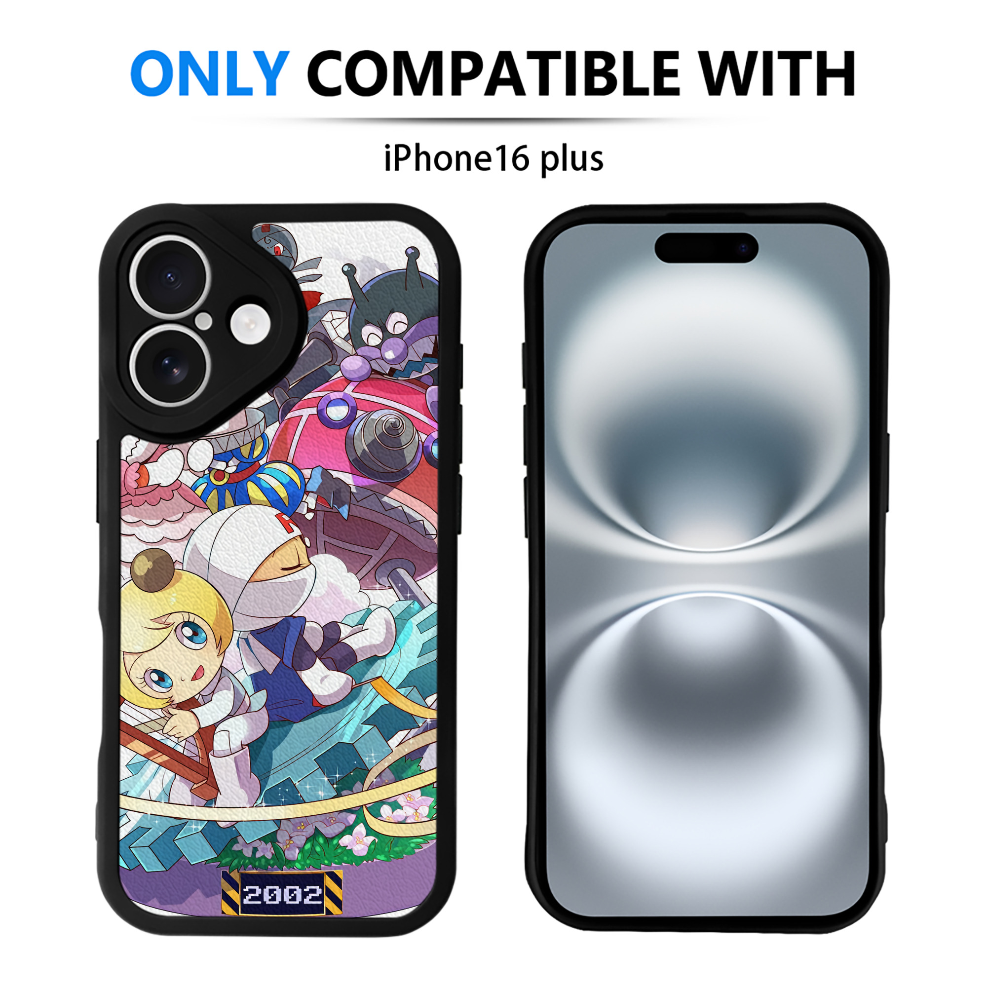（画像用） アンパンマン Anpanman 【iPhone 16シリーズ対応】シリコンスマホケース（レザー調） 材質：シリコン
